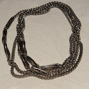 Vintage Silver Chain Link Necklace